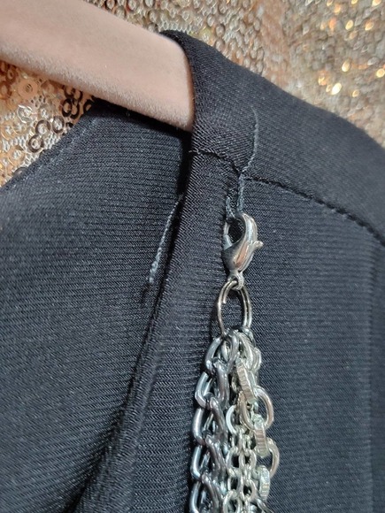 MSK Women's Statement Chain Black Shortsleeve Dress. Size 18W. - Picture 6 of 9